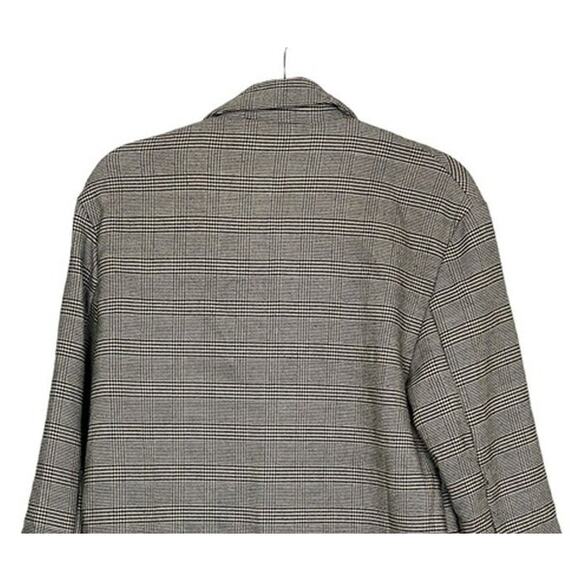 ZARA Oversized Double Breast Suit Jacket Sport Coat Blazer Pockets S / M Plaid - Picture 5 of 15